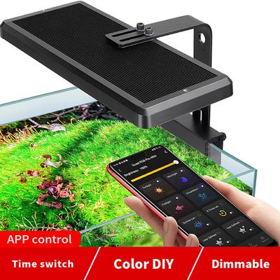 38 Вт Сверхяркий Полноспектральный RGB Свет для Аквариума DIY Таймер Клипса Подвесной Светильник Смарт Приложение Светодиодный Свет для Аквариума