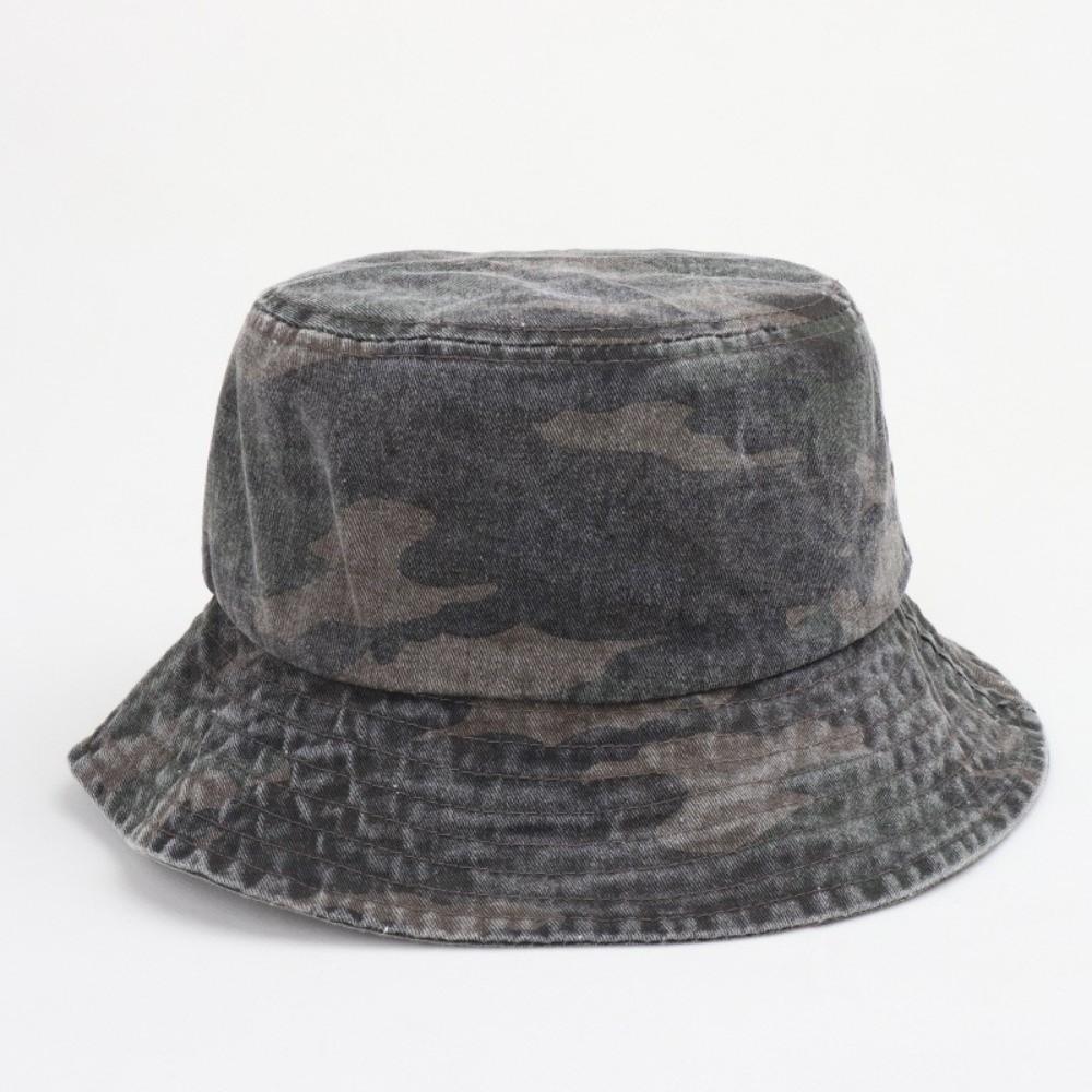 Sun Protection Panama Hat Camouflage Fisherman Hat Vintage Bucket Hat  Outdoor Travel