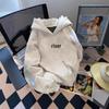 Chinese Trend Hooded Pullover Sweatshirt with Plus Velvet for Autumn & Winter