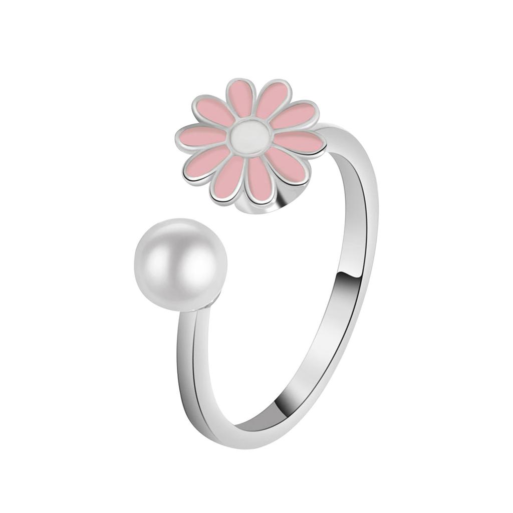 10 мм тревожные кольца для женщин Y2k, ювелирные кольца, бабочки, ромашки, бусины, антистрессовые кольца-спиннеры для подростков, 2022, эстетические