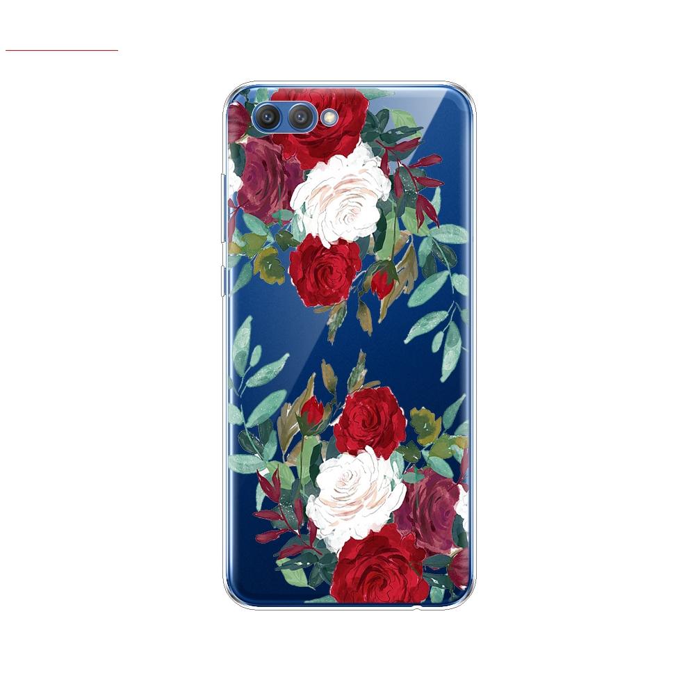 Чехол для Huawei Honor V10 VIEW 10, мягкий силиконовый чехол из ТПУ на заднюю панель телефона для Huawei Honor 10, чехол Etui, защитный чехол с принтом