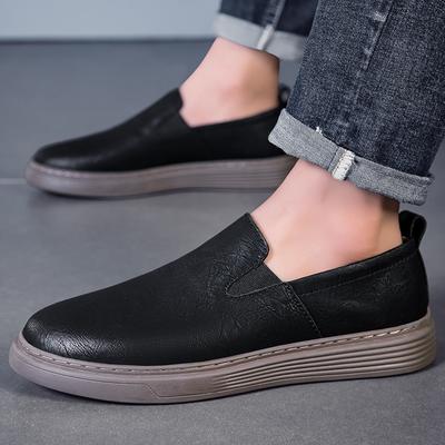 Мужские лоферы из натуральной кожи, ручной работы, мужские слипоны, дышащие, мужские удобные балетки, новая мужская повседневная обувь для ходьбы