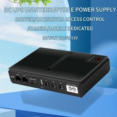 AC85-265V DC1018P Маршрутизатор 5V9V12V Оптический монитор Cat Резервное копирование Бесперебойный источник питания 10400 мАч Зарядное устройство для сотового телефона DC UPS