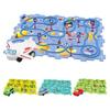 Kids Race Track Toys 25PCS Rail Car Building Toys Plastic Puzzles with A Cute Vehicle Critical Thinking Educational Toys Montessori Toys