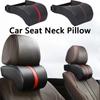 Soft Touch Memory Foam Car Neck Pillow - Portable, Water-Resistant, Removable PU Leather Cover - Hand Washable, All-Season Fit for Driving, Travel
