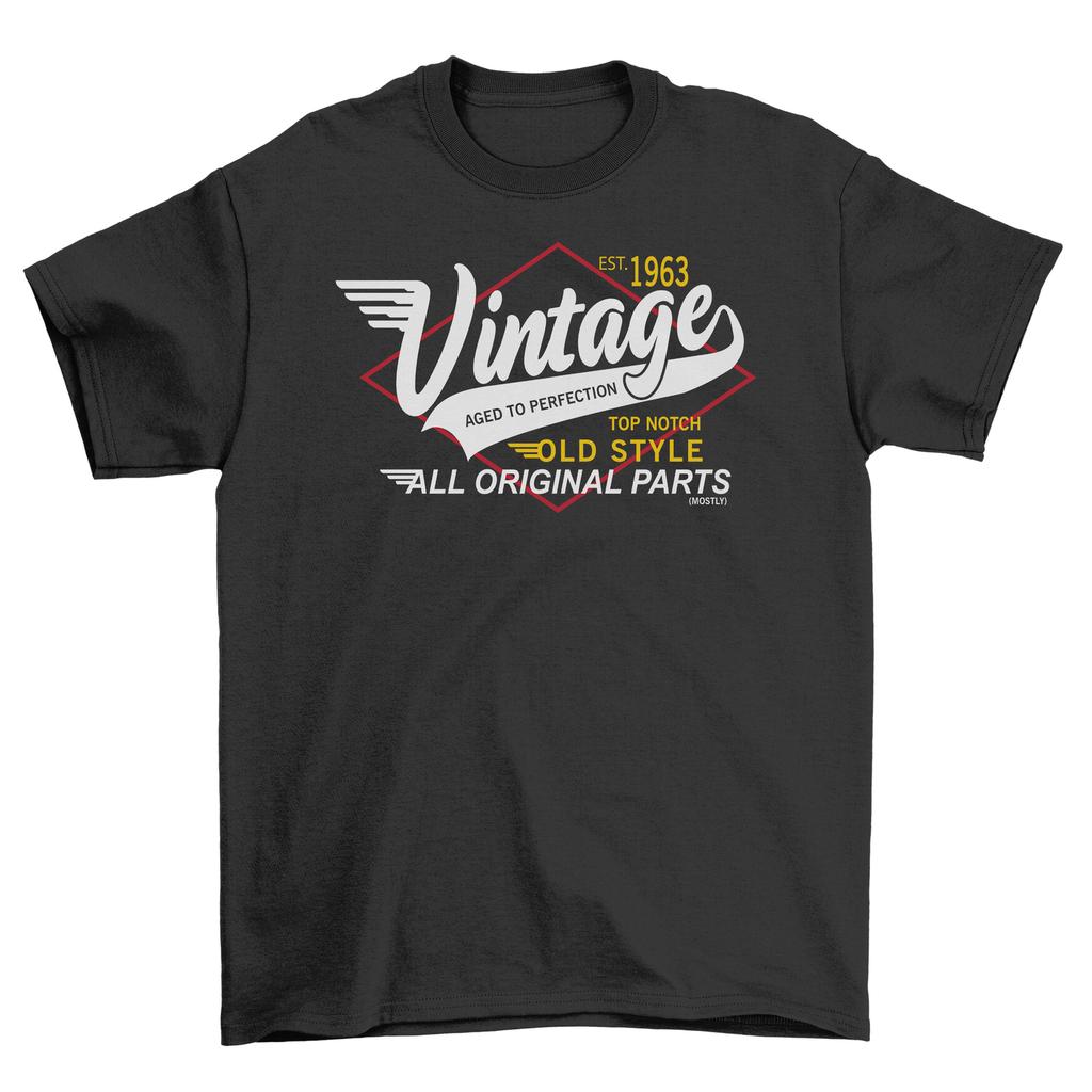 Vintage Old Style Wings 1963-2023 60th T-Shirt Mens Womens Tees Top - Funny and Timeless! Vintage des