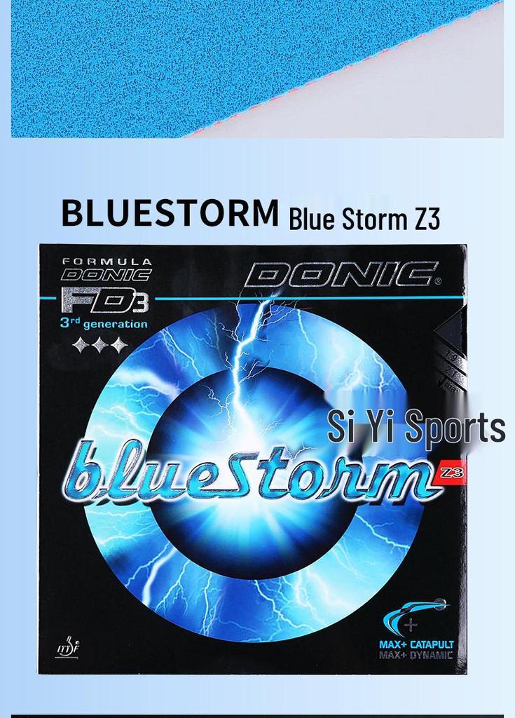 Накладка для настольного тенниса DONIC Blue Grip Z1 с липкой синей губкой