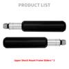 Motorcycle Upper Shock Mount Frame Sliders Falling Guards Protector For Harley Dyna Low Rider 2006-2017 Sportster XL 883 04-2022