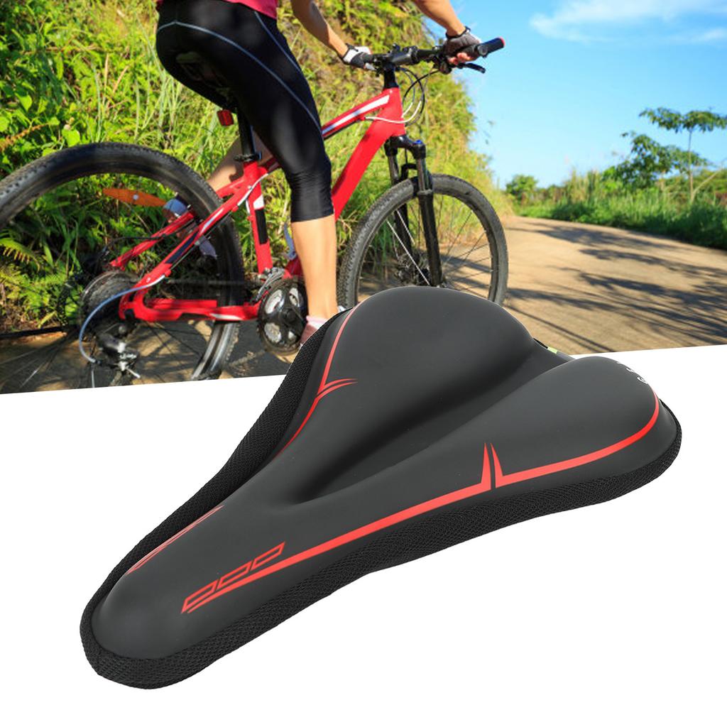 Подушка для велосипеда Чехол для велосипедного сиденья Эргономичный Противоскользящий Светоотражающий Предупреждающий Дышащий Снимает Усталость для Мужчин для Упражнений