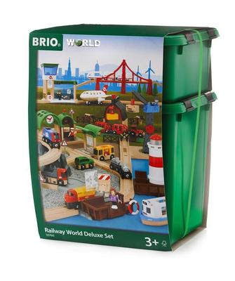 BRIO WORLD World Deluxe Set Wooden 33766 [Поезд, Корабль, Самолет, Игрушка, Рельс]