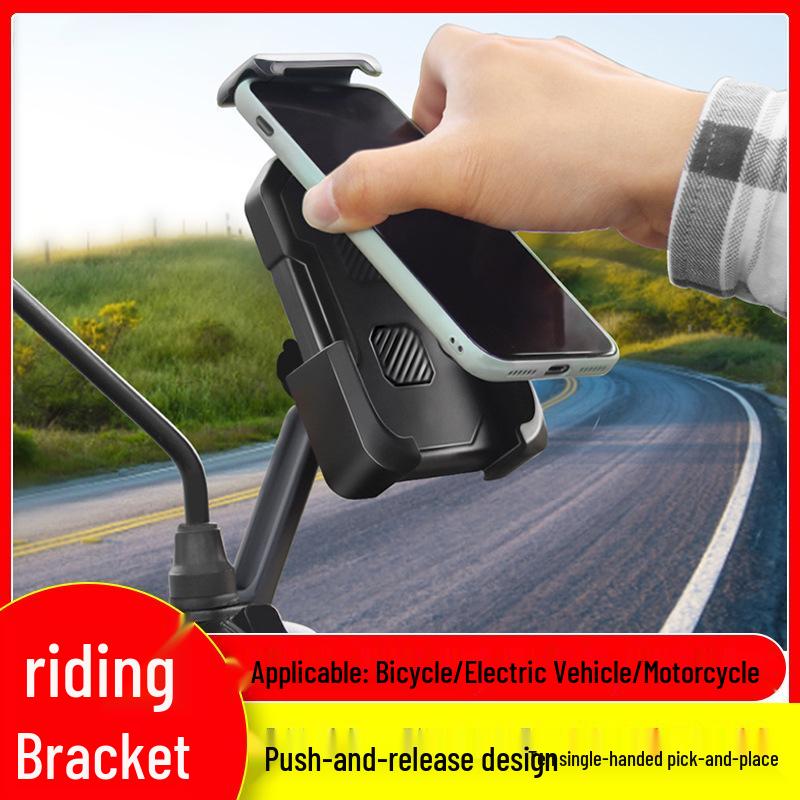 Aluminum Alloy Phone Holder for Bicycles and Motorcycles