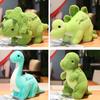 Large Size Jurassic Dinosaur Park Plush Toy Green Stegosaurus Triangular Dragon Tyrannosaurus Rex Cartoon Stuffed Animal