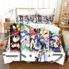 Постельное белье с принтом девушек из аниме Date A Live, Япония, популярное аниме, односпальное одеяло, пододеяльник, наволочка, набор из 3 предметов, размеры для детей и взрослых
