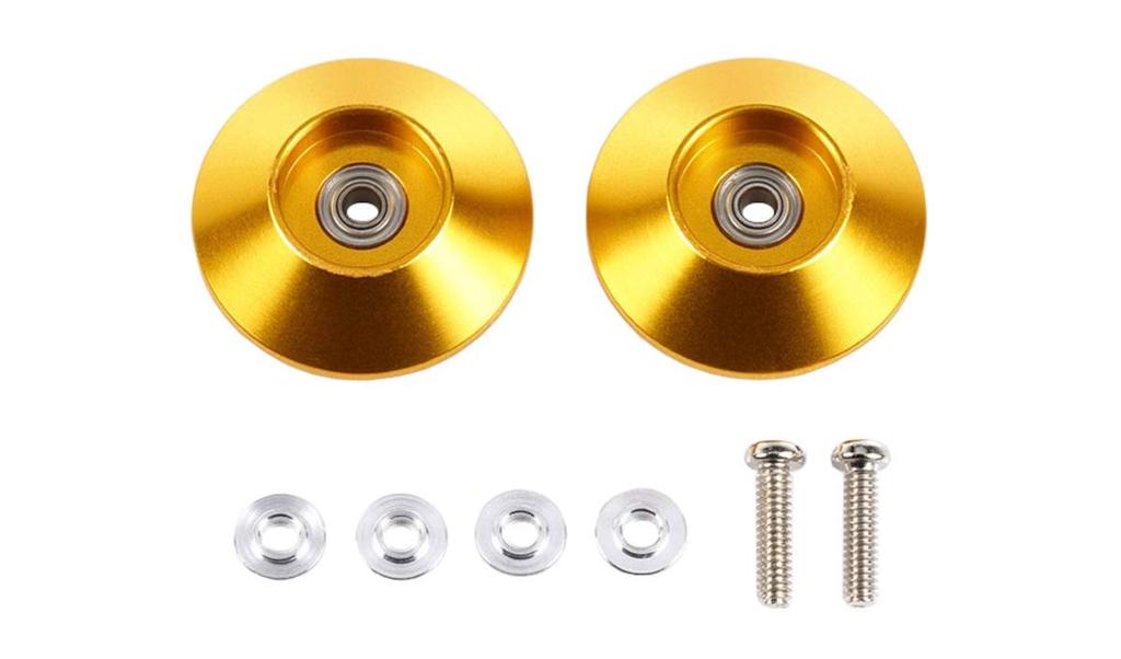 Tamiya Mini 4WD Special Edition HG 19mm Bearing Roller 95583 All-Aluminum (Tapered Type, Gold)