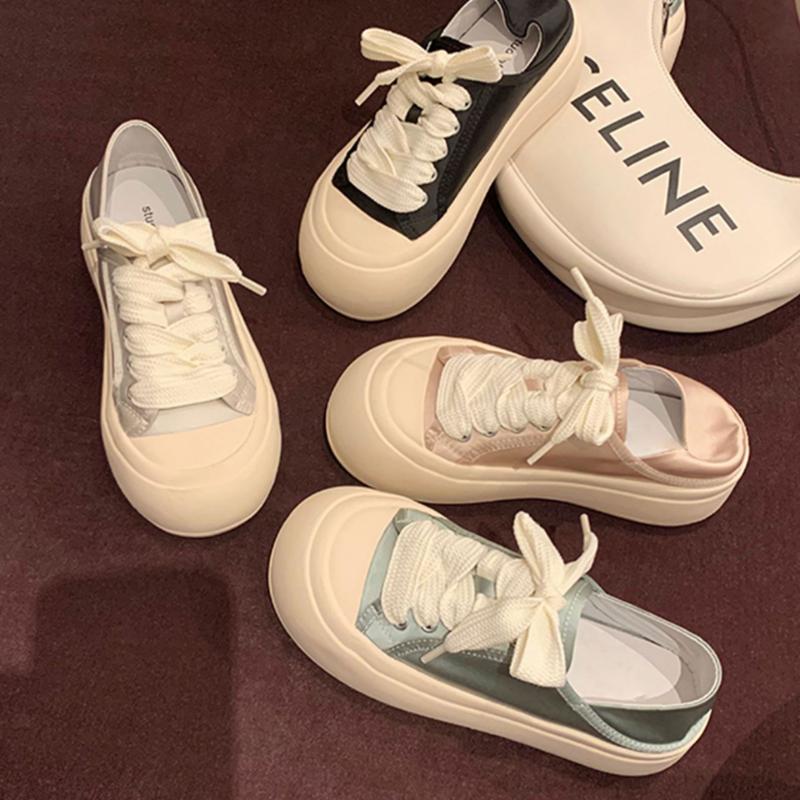 Модные летние модные атласные туфли на плоской подошве, универсальные повседневные туфли, туфли для женщин, туфли в стиле Лолиты для девочек, белые туфли, кроссовки на платформе, милые тапочки