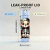 1PC Skeleton Bear Wearing Hood 750ml Color Plastic Sports Water Bottle Leakproof Flip Straw Lid Suitable for Sports Office Home Use
