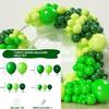 Mori Set Green Latex Balloon Chain Set Vintage Themed Birthday Party Decorative Jungle Set