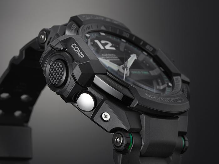 Casio Мужские Аналоговые Кварцевые Часы GA-1100-1A3 из Нержавеющей Стали, Водонепроницаемые до 200м, Ударопрочные