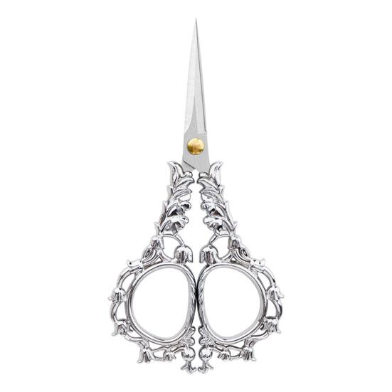 Vintage Carved Flower Scissors Heavy Duty Stainless Steel Sharp Blade Multipurpose Tailor Scissors DIY Embroidery Arts Crafts Crochet Yarn Scissors