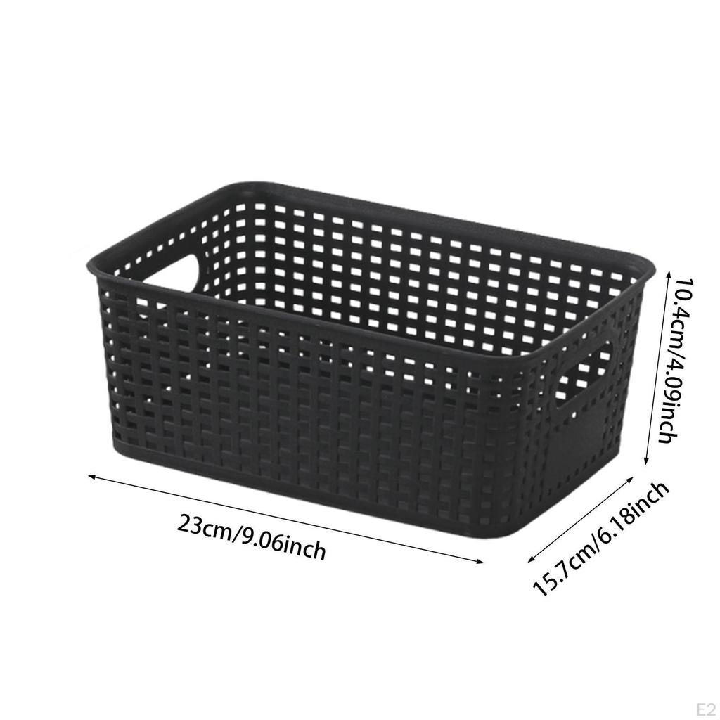 Storage Basket Weave Box Home Decor Multipurpose for Organizing Container Bedroom Desk