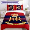 British Royal Artillery 3pcs Bedding Set Duvet Cover Closure Includes 1 Duvet Cover & 2 Pillowcases for All Seasons Bedroom Home Dorm Decor