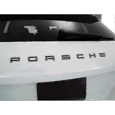 Черный глянцевый шильдик с надписью Porsche на заднюю крышку багажника для 911 Carrera Cayenne Turbo Gt3