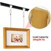 Mocking Bird Sturdy Picture Rail Hanging System, 66 Lb (30 Kg) Max Load Capacity, Adjustable Wire Hooks Kit, 3ft (1 M) Length Cable with Loop, Frames
