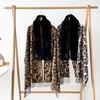 2024 Autumn/Winter New Women'S Fox Hair Scarf Imitation Cashmere Leopard Pattern Scarf, High End Versatile Warm Shawl