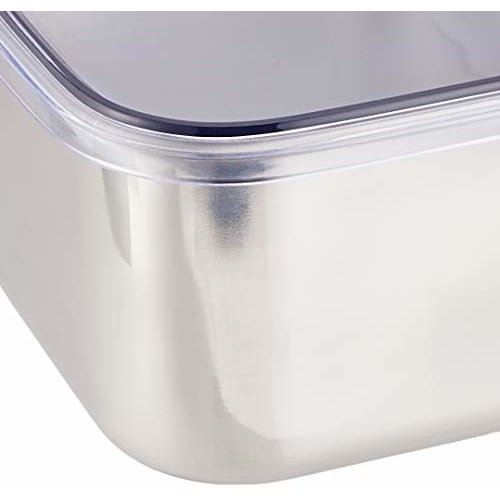 Kotobuki Metal Industries 18-8 Deep Kitchen Tray with AS Lid, Large (315 X 220 Mm)