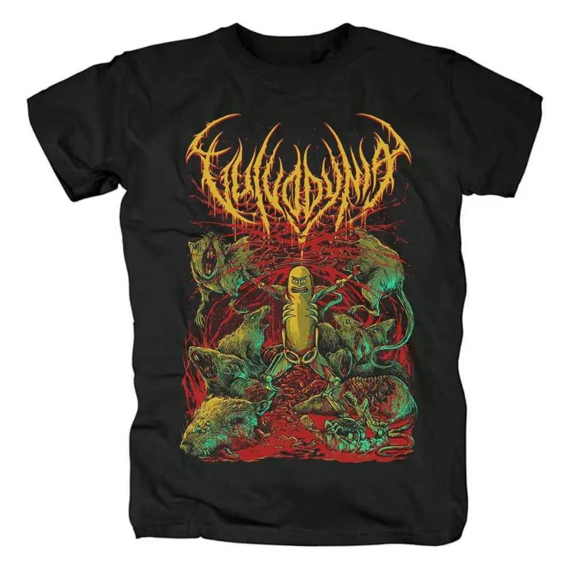 Mens and womens cotton hiphop Vulvodynia Tshirt South Africa brutal death metal band global tour Mercah short sleeved