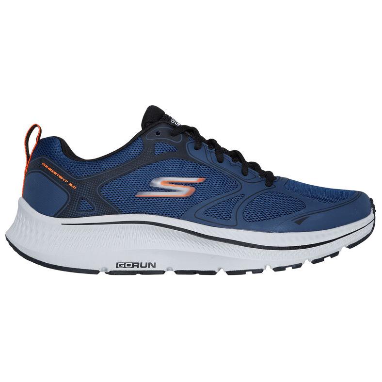 Skechers Go Run Consistent 2.0 Мужские Синие Низкие Беговые Кроссовки Дышащие Поддержка Комфорт Универсальные 220869-NVY