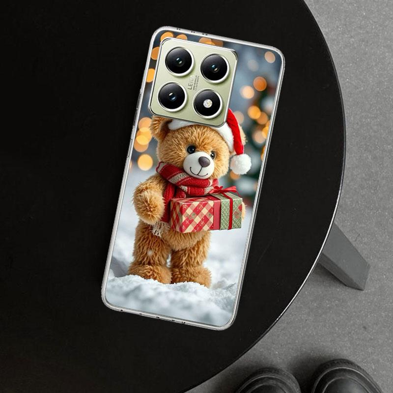 Животное Коричневый Милый Медведь Чехол для Телефона для Xiaomi Redmi Note 15 14 13 12 11 Pro Plus 14S 12S 11S 11T 11E 10S 10 Индивидуальный Fund