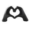 Love Heart Hand Figurine Heart-shaped Gesture Resin Statue Sculpture Home Office Wedding Party Desktop Decoration Ornament