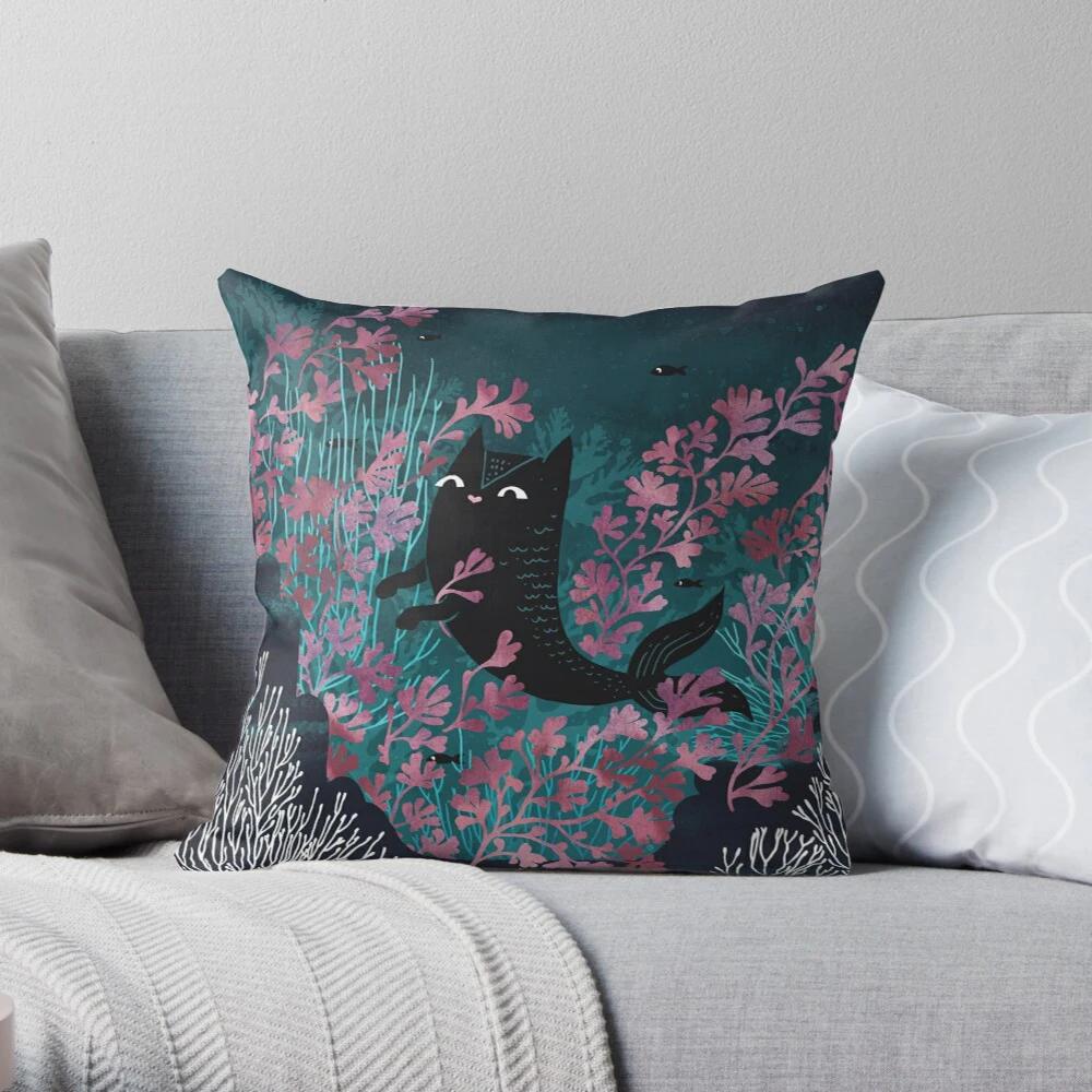 Cute Cat Pillowcase Cushion Cover Nordic Modern Living Room Sofa House Home Decoration