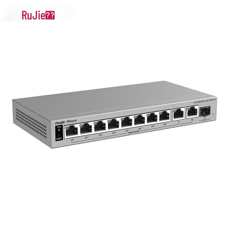 Ruijie 10-Port Gigabit POE Managed Switch CN plug (adapter included)