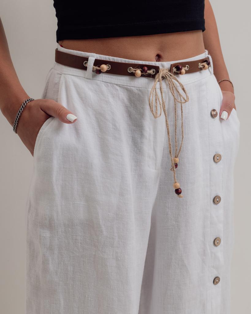 Брюки женские JIMPANY 2609 42 белые льон