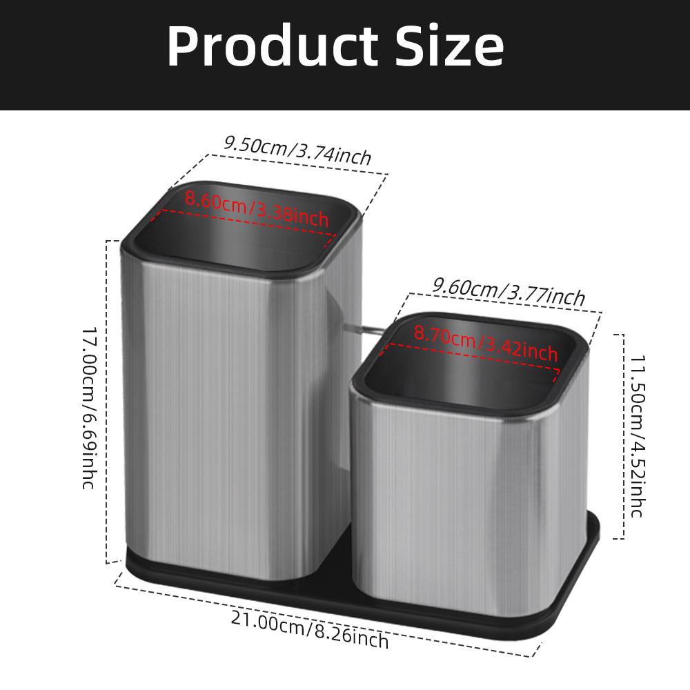 Подставка для ножей, держатель для кухонных ножей из нержавеющей стали, подставка для столовых приборов, блок для хранения высококачественных кухонных принадлежностей