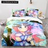 3D-печатный комплект пододеяльников с наволочками в стиле аниме Gacha Life из полиэстера для подростков и детей, комплект постельного белья размера «queen-size»