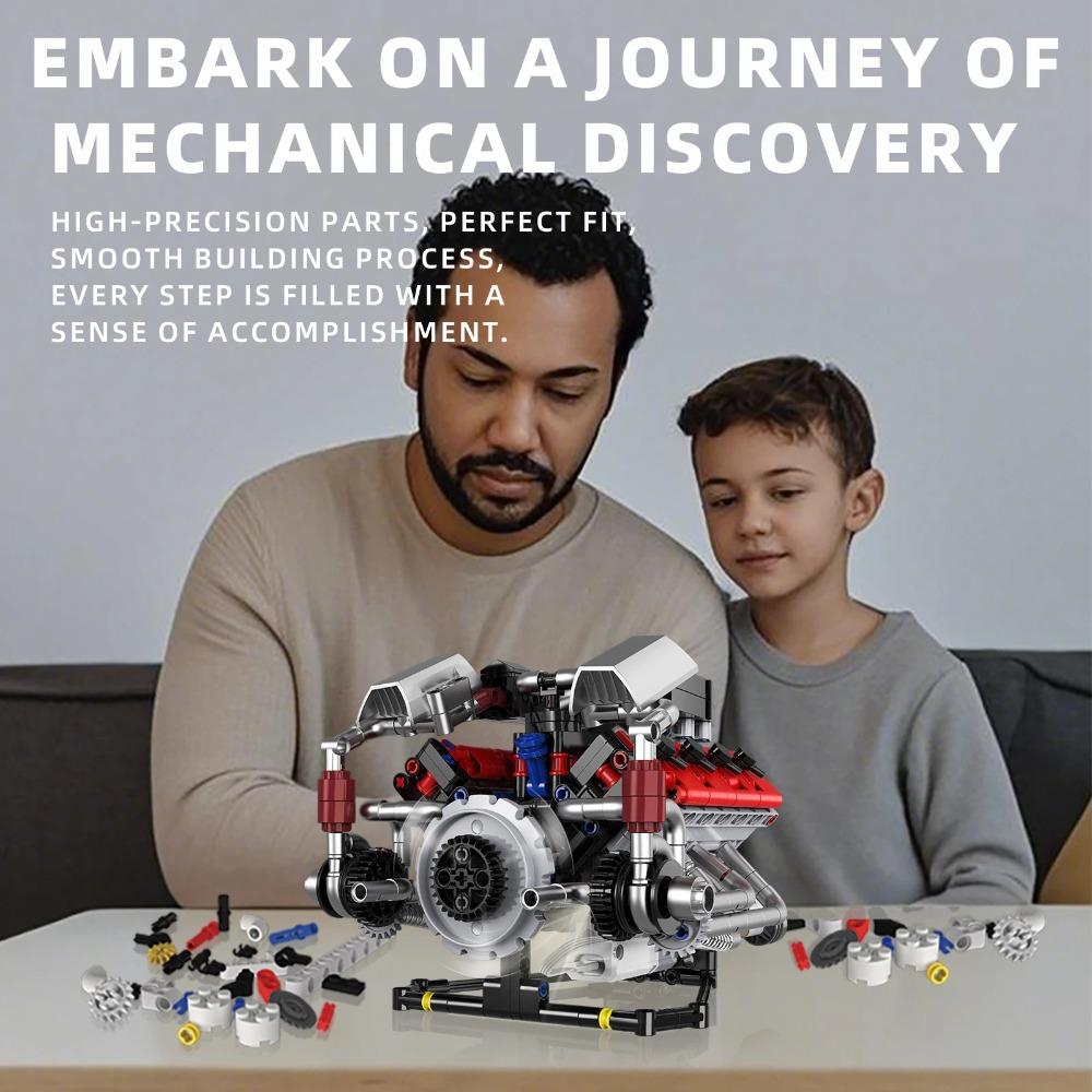 700pcs F40LM V8 Engine Technical Building Blocks With Motor + LED Light APP Control Programmable Car Model Assembly Bricks Toys