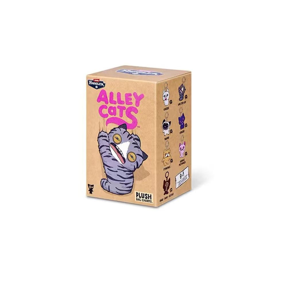 Оригинальные Fuggler FUGG ALLEY CATS Подвески Плюшевые Игрушки Уродливый Монстр Слепой Бокс Безволосая Сиамская Кошка Оранжевый Котёнок Плюшевые Куклы Подарок