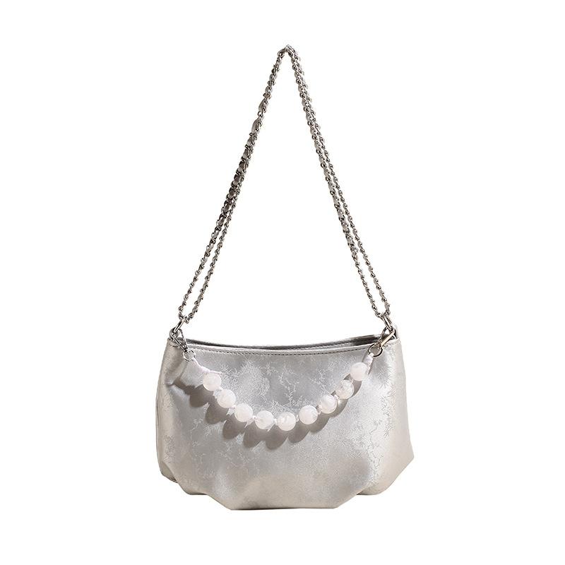 Модная цепочка маленькая сумка женская новая трендовая повседневная на плечо через плечо под мышку ручная сумка