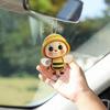 Acrylic Bee Hanging Decoration Single Side Printed Little Bee Ornament Car Rearview Mirror Keychain Pendant