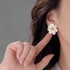 Роскошные Серьги-Камелии Изысканные Серьги с Лепестками Модные Цветочные Серьги Для Женщин Девушек