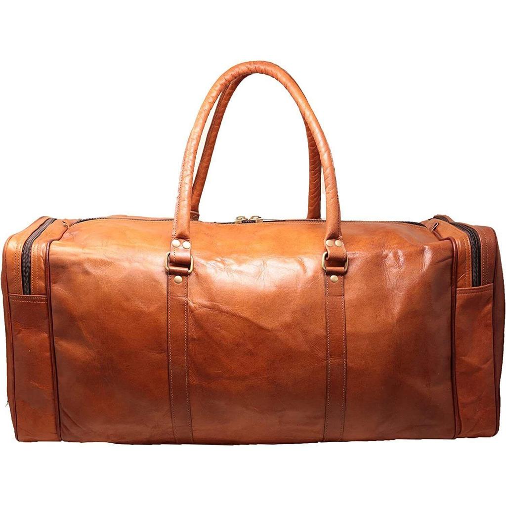 Сумка Кожаная Unisex Big Travel Мужчины Тренажерный зал Багаж Duffel Overnight Duffle S Vintage