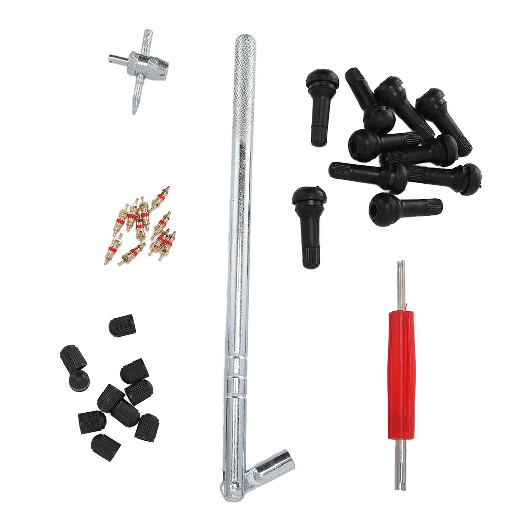 Комплект инструментов для установки сердечника клапана и ниппеля клапана, устойчивый к ржавчине, инструменты для ремонта автомобилей и велосипедов