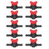 10PCS 1/2 Hose Irrigation Fittings Barbed In Line Valve Garden Irrigation Connector