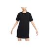Nike Спортивная одежда Essential Solid Logo Свободное платье с коротким рукавом Женское платье Черное DV7883-010