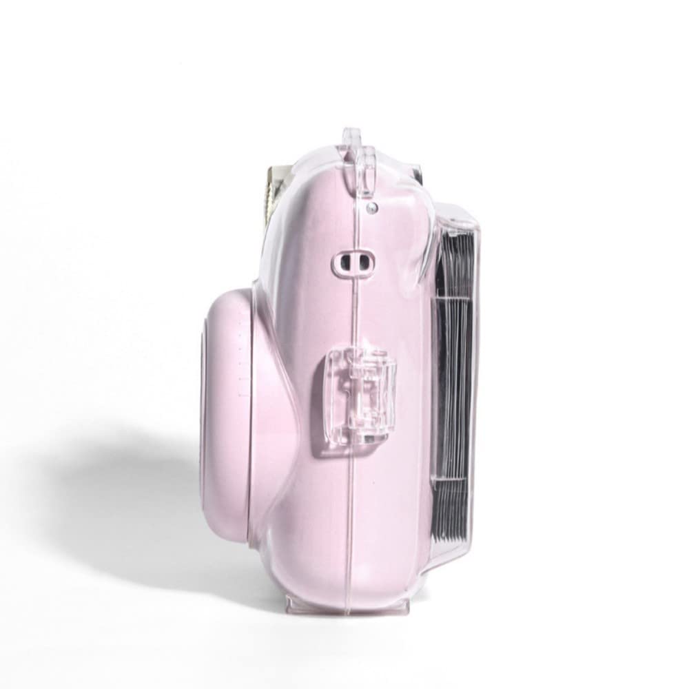Fenmic Instant Camera Clear Case Чехол для хранения Fujifilm Instax Mini Photo Clip с пленочным регулируемым плечевым ремнем 12, карман, герметичный, (Набор 2)