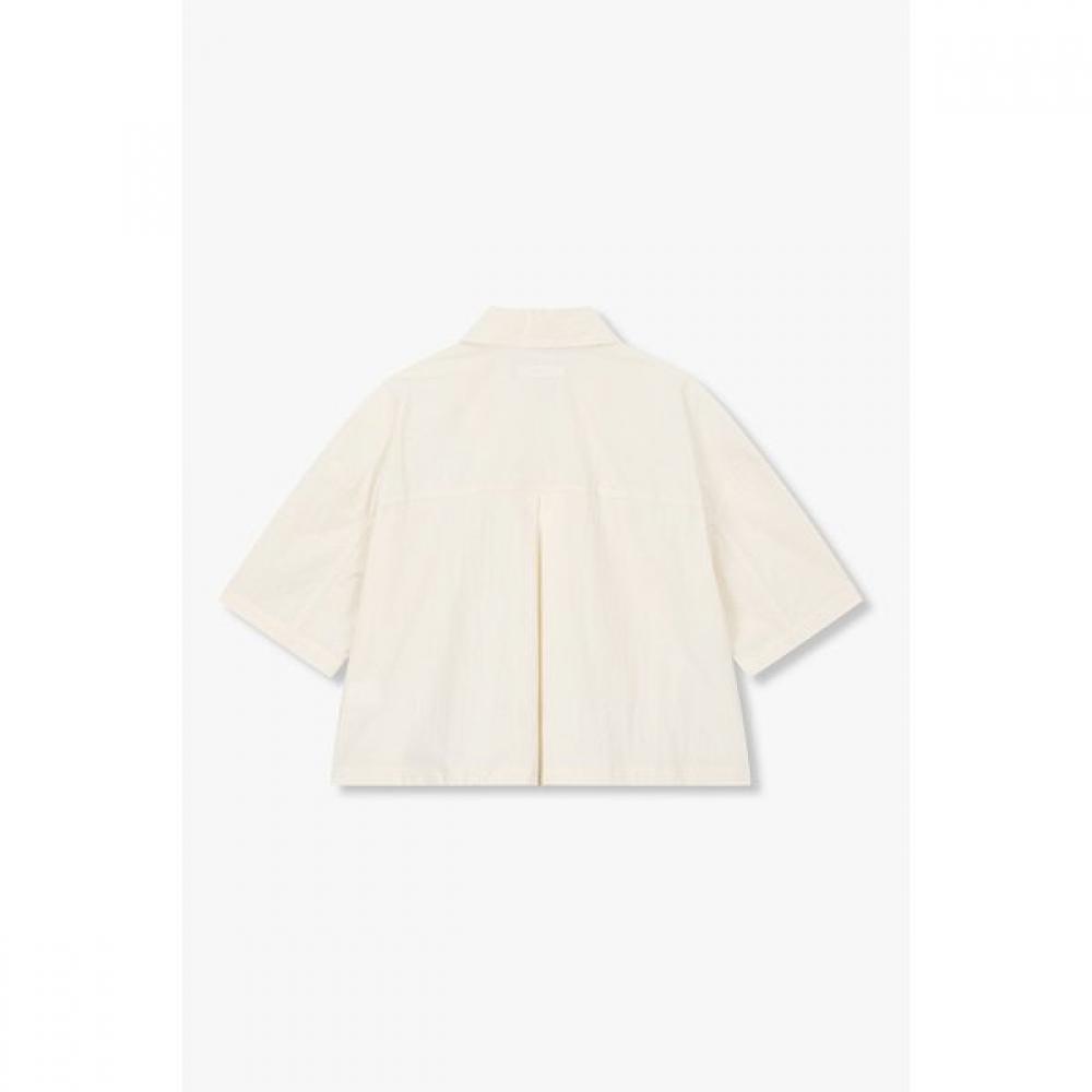 Studio Tomboy Back Pleats Short Sleeve Shirt 9176221985