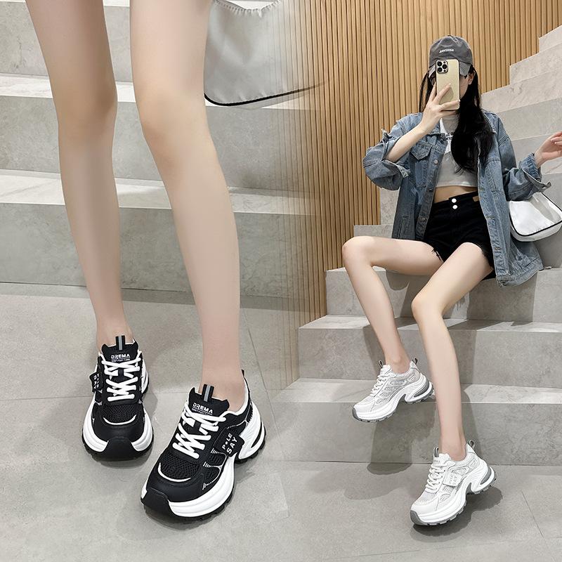 Dad shoes women's 2026 spring and summer new women's platform fashion casual sports shoes versatile breathable mesh Forrest Gump shoes